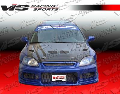 Honda Civic VIS Racing EVO Carbon Fiber Hood - 99HDCVC2DEV-010C