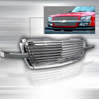 Chevrolet Silverado Custom Disco Billet Grille - 1PC - HBG-SIV031PC