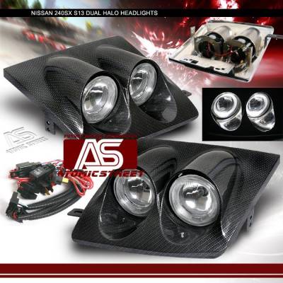 Carbon Dual Halo Headlights