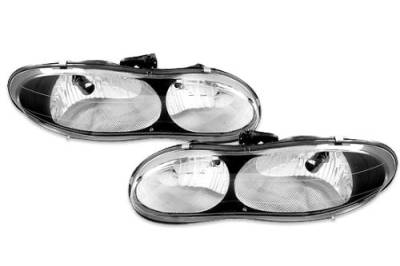 Euro Black Clear Headlights