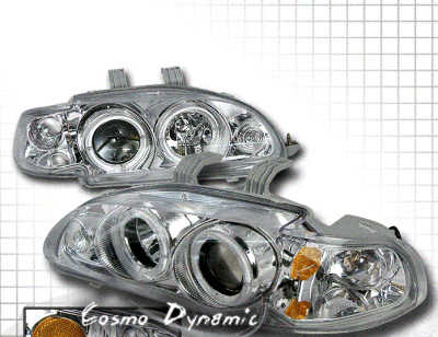 Chrome Dual Halo Pro Headlights