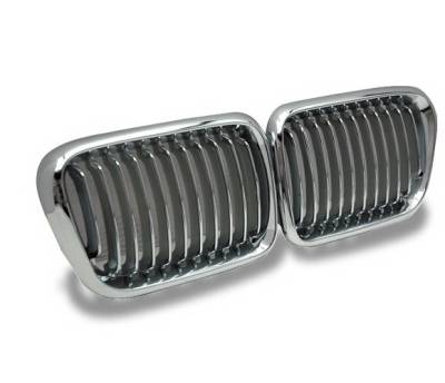 BMW 3 Series 4CarOption Front Hood Grille - GR-E369798XCS-A