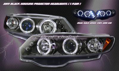 Black Housing LED Halo Pro Headlights