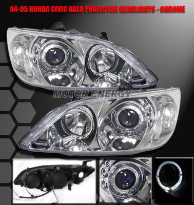 Chrome   Halo Pro Headlights