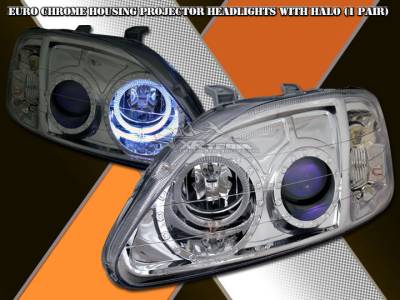 Euro Chrome Halo Pro Headlights