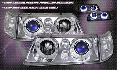 Chrome Angel Eyes  Headlights