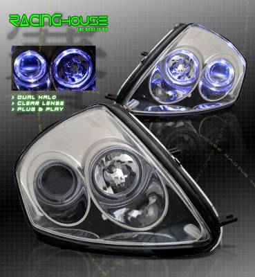 Titanium Housing Dual Halo Pro Headlights