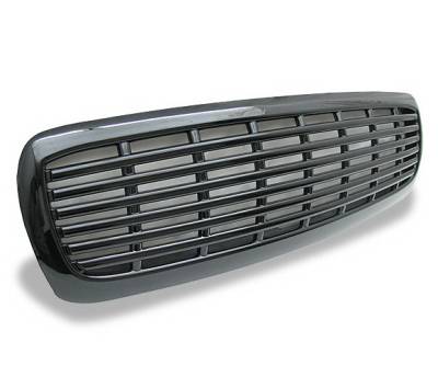 Dodge Dakota 4CarOption Front Hood Grille - GRZ-DKT9704-BK