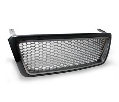 Ford F150 4CarOption Front Hood Grille - GRZH-F1500405-BKBC