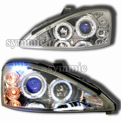 Chrome Blue LED Pro Headlights