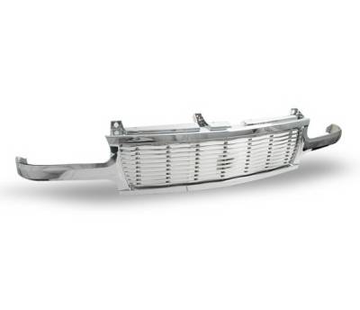 Chevrolet Silverado 4CarOption Front Hood Grille - GRZ-SLV9902-CM