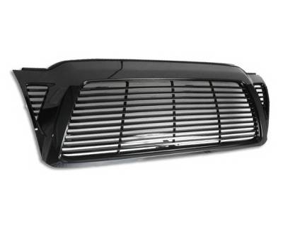 Toyota Tacoma 4CarOption Front Hood Grille - GRZ-TCM0507-BK