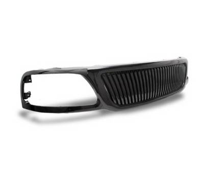 Ford F150 4CarOption Front Hood Grille - GRZV-F1509903-BK