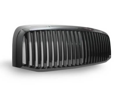 Dodge Ram 4CarOption Front Hood Grille - GRZV-RAM0607-BK