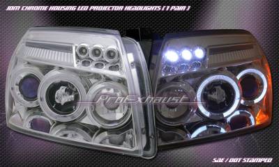 JDM Chrome Halo LED Headlights