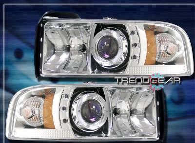 Chrome Angel Eye Halo LED Headlights