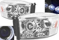 Chrome Halo LED Headlights