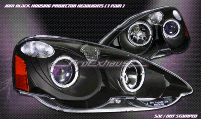 Black Dual Halo Pro Headlights