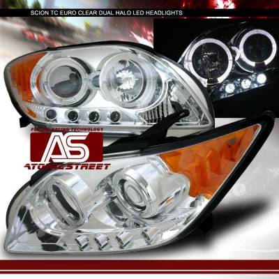 Chrome Clear Dual Halo Headlights