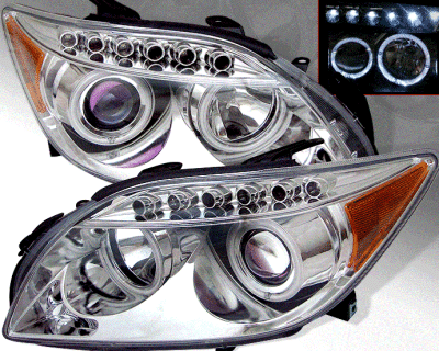 Chrome LED Halo Pro Headlights