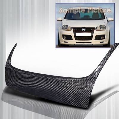 Volkswagen Golf Custom Disco Carbon Hood Grille Cover - HG-CGLF06CF-ABS