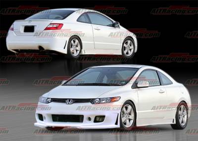 Honda Civic 2DR AIT Racing Zen Style Complete Body Kit - HC06HIZENCK