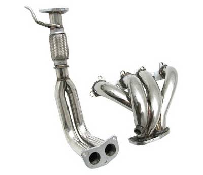 Honda Accord 4 Car Option Stainless Steel Exhaust Header - HEAD-HA98