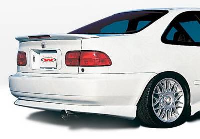 Honda Civic 2DR Wings West Racing Series Rear Lower Skirt - 890070