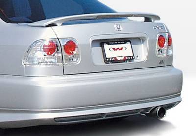 Honda Civic 2DR & 4DR Wings West Racing Series Rear Lower Skirt - 890130