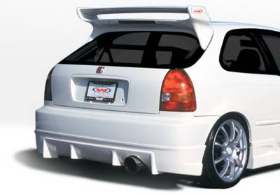 Honda Civic HB Wings West Tuner Type I Rear Lower Skirt - 890504