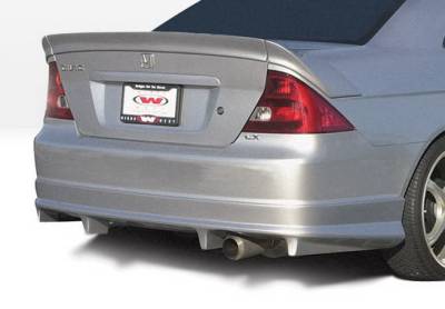 Honda Civic 2DR Wings West G5 Series Rear Lower Skirt - 890518