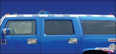 Hummer H3 RealWheels Rear Bed Side Trim - Polished Stainless Steel - Kit - RW115-2-H3T