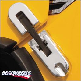 Hummer H2 RealWheels Custom Oversized Hood Latches with Trim - Billet Aluminum - Pair - RW201-1-A0102