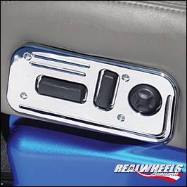 Hummer H2 RealWheels Grooved Seat Control Panel - Billet Aluminum - 1PC - RW214-1-A0102