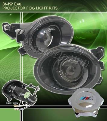 Black projector Fog Light kit