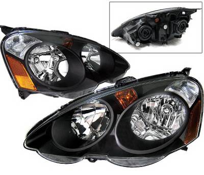 Acura RSX 4 Car Option JDM Headlights - Black - LH-AR02JDM-DP