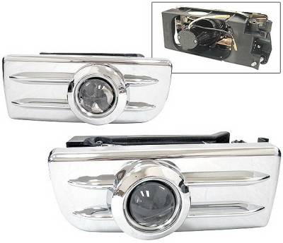 BMW 3 Series 4 Car Option Projector Fog Light Kit - Kit Chrome - LHF-BE36E