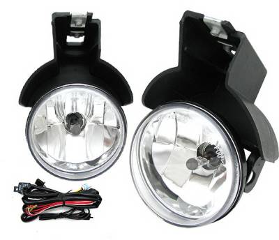 Dodge Dakota 4 Car Option Fog Light Kit with Bulb & Switch - Clear - LHF-DD97C