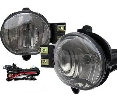 Dodge Ram 4 Car Option Fog Light Kit with Bulb & Switch - Smoke - LHF-DR02SM