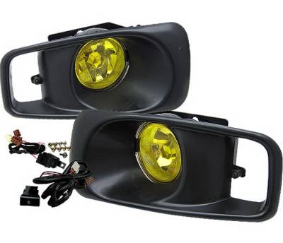 Honda Civic 4 Car Option Fog Light Kit - Yellow - LHF-HC99-YL