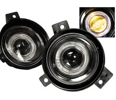 Ford Ranger 4 Car Option Halo Projector Fog Light Kit - Smoke - LHFP-FR01SM-WJ