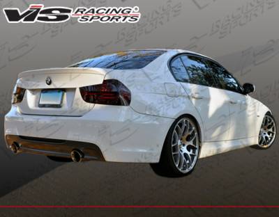 BMW 3 Series 4DR VIS Racing M-Tech Type 2 Rear Bumper with Dual Exhaust - 06BME904DMTH2-002