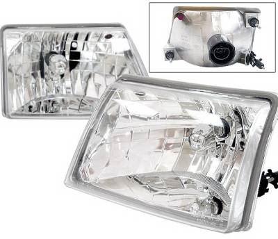 Ford Ranger 4 Car Option Headlights - Crystal - LH-FR98-KS