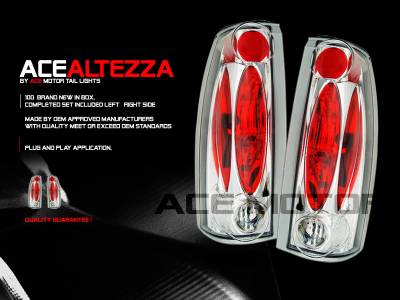 Chrome altezza Tail Light Lamps