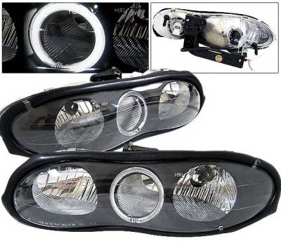 Chevrolet Camaro 4 Car Option Halo Headlights - Black - LH-GCC93BC-2