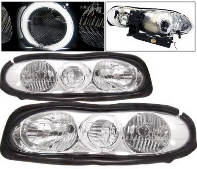 Chevrolet Camaro 4 Car Option Halo Headlights - Chrome - LH-GCC93CC-2