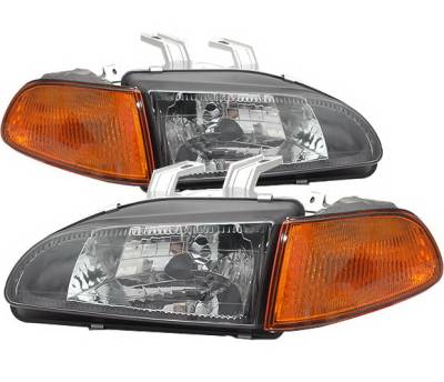 Honda Civic HB 4CarOption Headlights - LH-HC92BA-DP