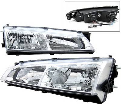 Nissan 240SX 4 Car Option Headlights - Chrome - LH-N24097C-YD