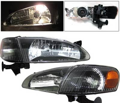 Toyota Corolla 4 Car Option Corner Lights - Black - LH-TCL98B-KS-A