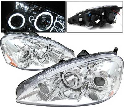 Acura RSX 4 Car Option Dual Halo Projector Headlights - Chrome CCFL - LP-AR05CB-KS-CCFL